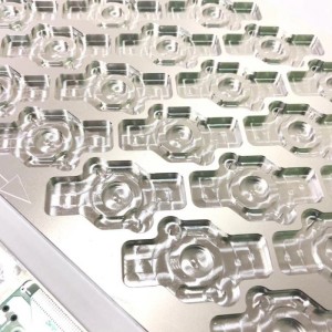 CNC-bearbetningsdelar av aluminium Elektroniskt kretskort Press Fit Fixture